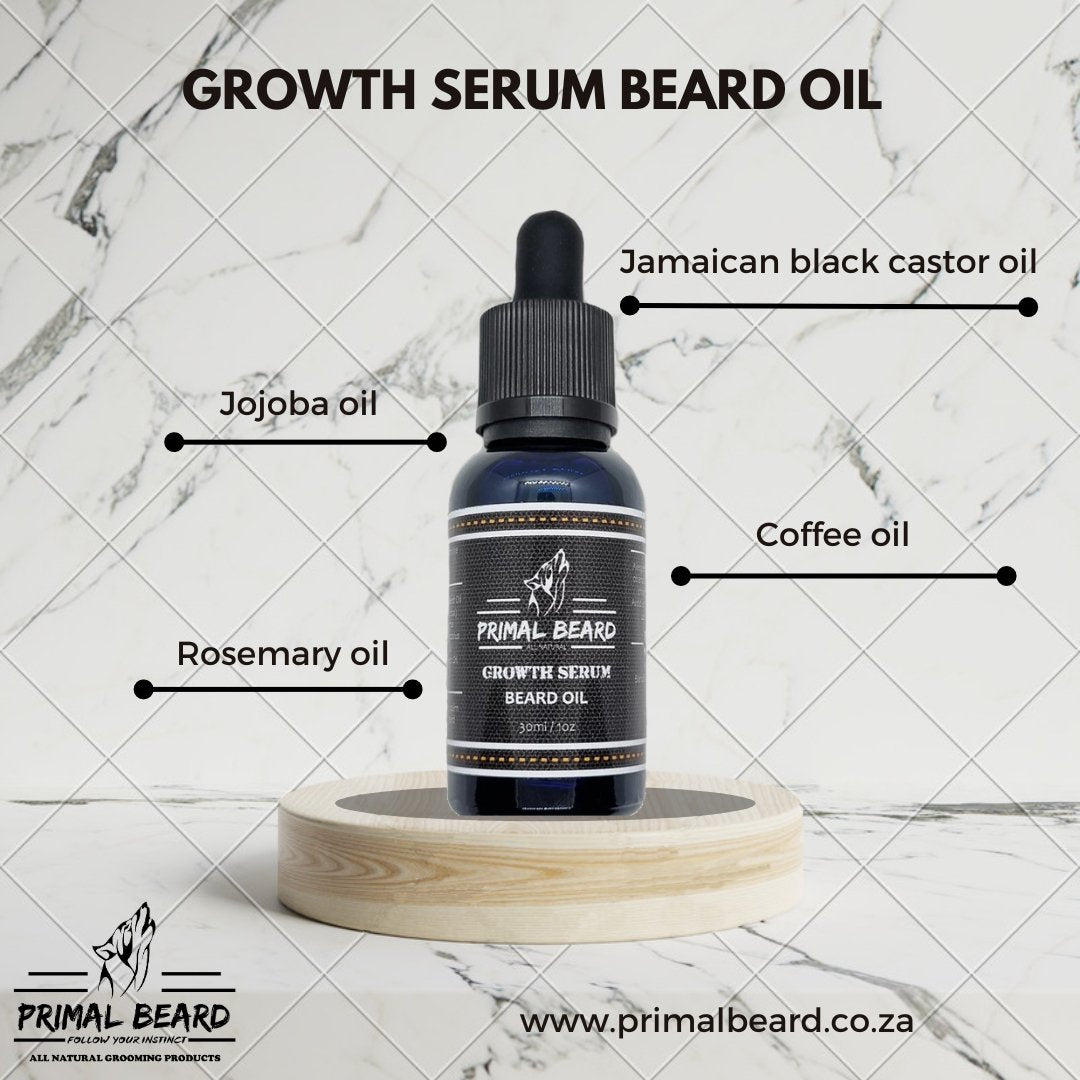 Beard Oil 30ml - Growth Serum - Primal Beard