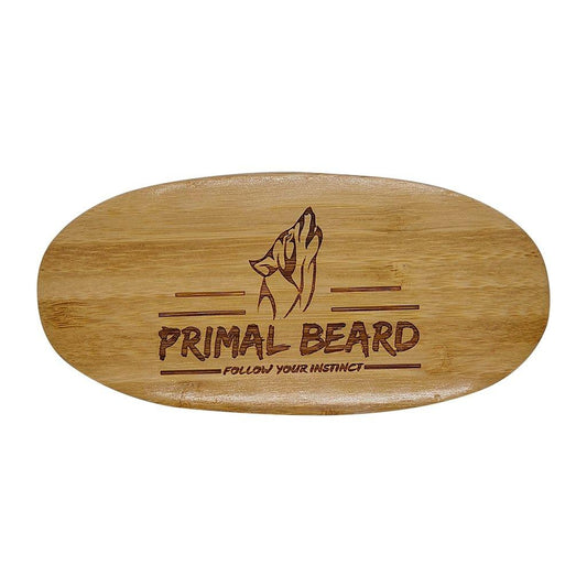 Bamboo Beard Brush - Soft Boar bristle - Primal Beard