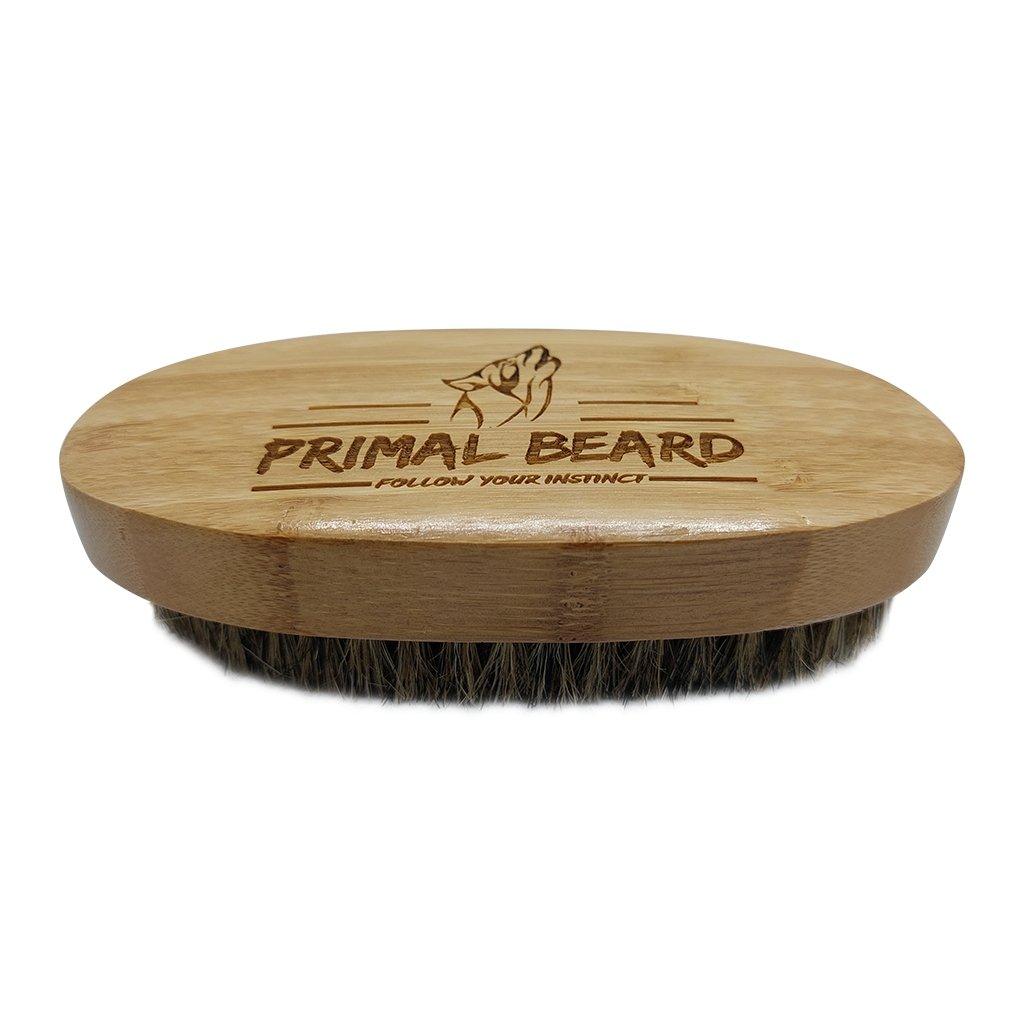 Bamboo Beard Brush - Soft Boar bristle - Primal Beard