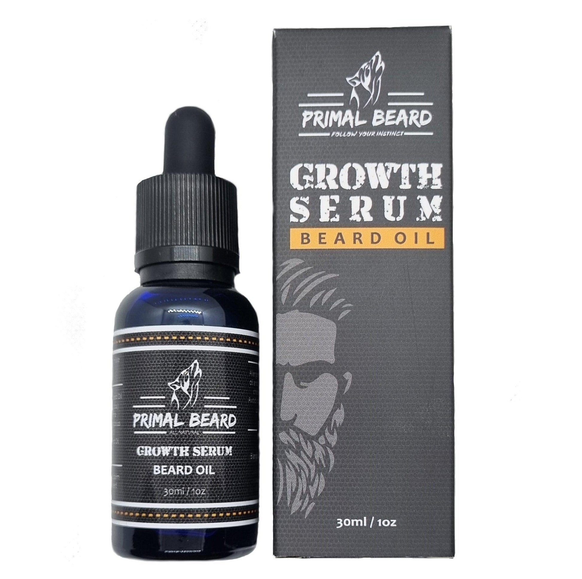 Beard Oil 30ml - Growth Serum - Primal Beard